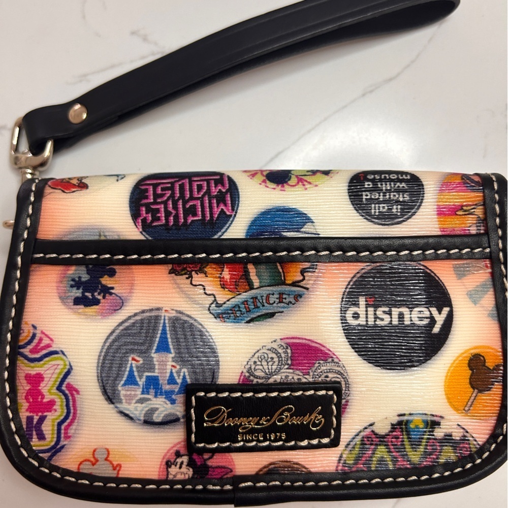 Dooney & Bourke Vintage Disney Flap Wristlet, Collectors Item, RARE- Like New! - Picture 3 of 16